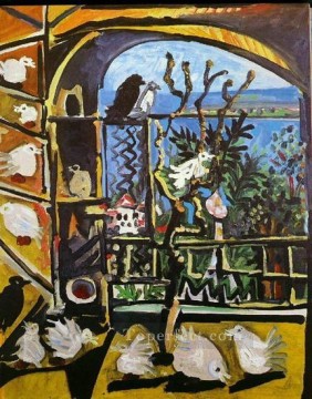 The Pigeons Workshop I 1957 Pablo Picasso Oil Paintings